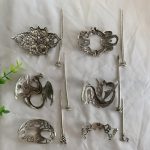 Viking Hairpin Clip Hair Ornament Dragon Celtic Barrette Gift