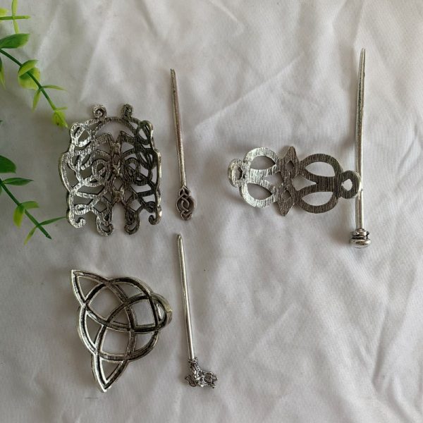 Viking Hairpin Clip Hair Ornament Dragon Celtic Barrette Gift