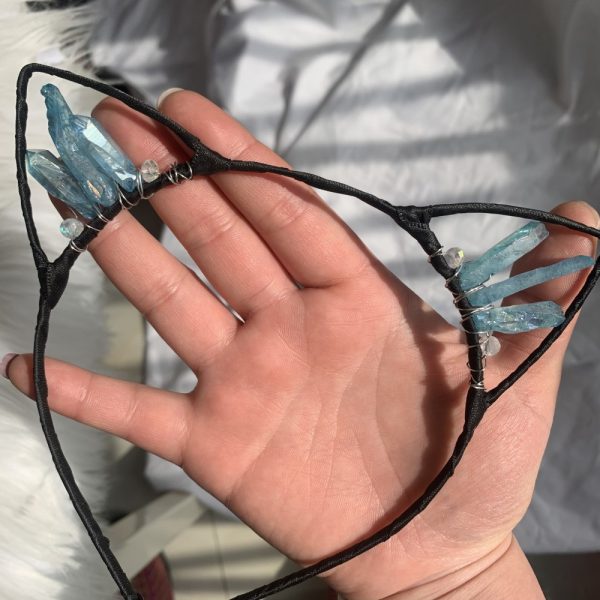 Aura Coated Quartz Cat Ears Headband