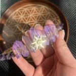 Sun Aura Quartz Tiara With Crystal Gravel Headpiece
