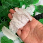 Selenite Masked Girl Carving Self-Standing