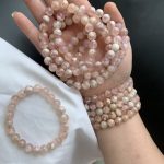 8mm Crystal Stones Bracelet Mutil Material Round Beads Bracelets