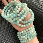 8mm Crystal Stones Bracelet Mutil Material Round Beads Bracelets