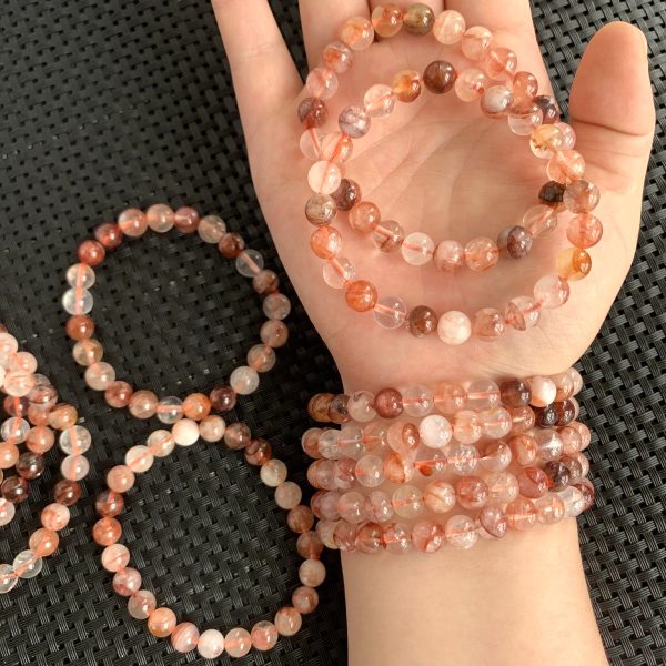 8mm Crystal Stones Bracelet Mutil Material Round Beads Bracelets