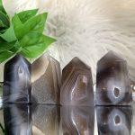 Small Druzy Agate Geode Tower Crystal Point Tower