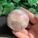 Pink Amethyst Sphere Flower Agate Sphere Ball