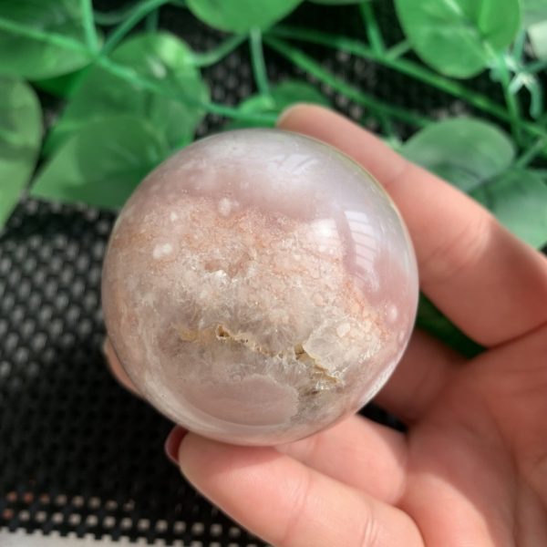 Pink Amethyst Sphere Flower Agate Sphere Ball