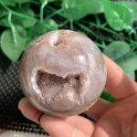 Pink Amethyst Sphere Flower Agate Sphere Ball