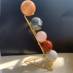 5 Spheres Ladders Metal Holder Crystal Sphere Ball Stand