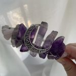Amethyst Rose Quartz Tiara Natural Crystal Headpiece