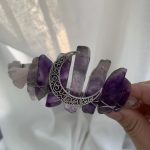 Amethyst Rose Quartz Tiara Natural Crystal Headpiece