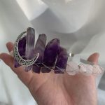 Amethyst Rose Quartz Tiara Natural Crystal Headpiece