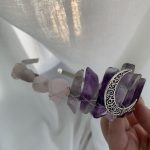 Amethyst Rose Quartz Tiara Natural Crystal Headpiece