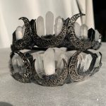 Three Moons Crystal Crown Quartz Headpiece Crystal Tiara