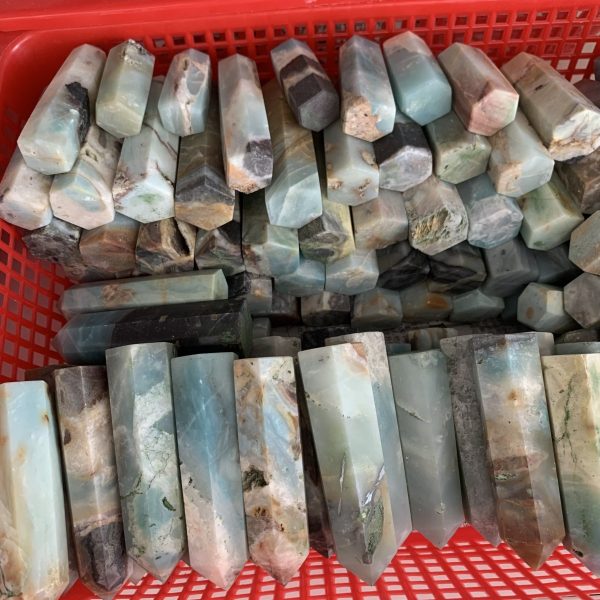 Sky Blue Amazonite Point Tower