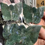 Moss Agate Butterfly Crystal Buttrfly Free Stand
