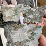 Moss Agate Butterfly Crystal Buttrfly Free Stand