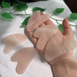 Rose Quartz Gua sha Massage Tool Crystal Guasha Board For Face Body Gift