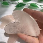 Rose Quartz Gua sha Massage Tool Crystal Guasha Board For Face Body Gift