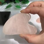 Rose Quartz Gua sha Massage Tool Crystal Guasha Board For Face Body Gift