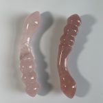 Rose Quartz Yoni Wand Double-Ended Crystal Pleasure Massage Wand