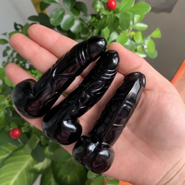 Small Crystal Dildo Carving Penis Self-Standing Gift