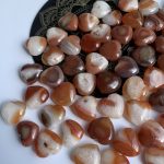 Mini Red Agate Heart 30mm Carnelian Heart Carving