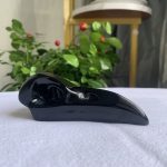 Obsidian Raven Skull Crystal Crow Skull Carving 3.8inch