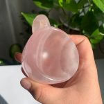 Natural Crystal Cup Rose Quartz Obsidian With Coaster Home Decoration
