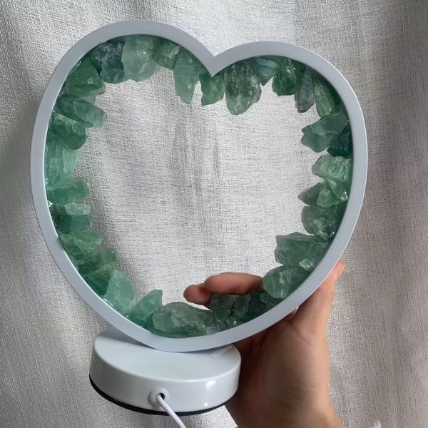 Crystal Raw Stone Light Rough Fluorite Night Light