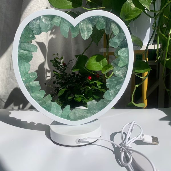 Crystal Raw Stone Light Rough Fluorite Night Light