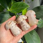 Flower Agate Mushroom Carving