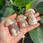 Flower Agate Mushroom Carving