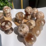 Flower Agate Mushroom Carving