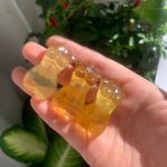 Mini Fluorite Body 1.5inch Crystal Female Body Green Fluorite Model Yellow Fluorite Goddess