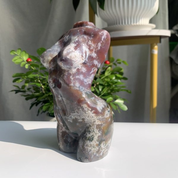 Ocean Jasper Female Body Big Crystal Goddess Lady Model 6inch