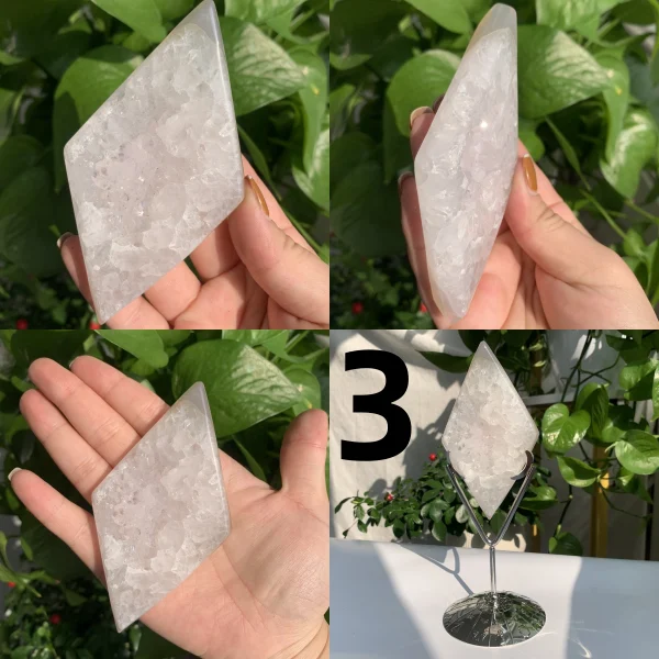 Druzy Agate Diamond On Stand Crystal Diamond Free Stand
