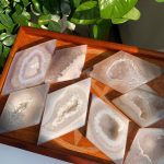 Druzy Agate Diamond On Stand Crystal Diamond Free Stand