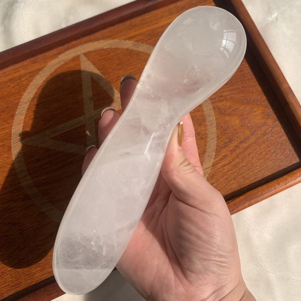 Crystal Wave Massage Wand Quartz Yoni Wand