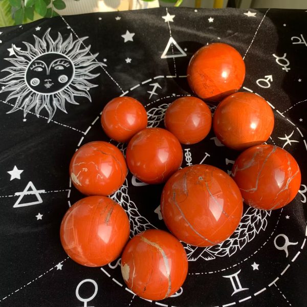 Red Jasper Sphere Ball Crystal Ruby Jasper Sphere