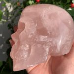 Rose Quartz Skull 1 Crystal Skull Carving