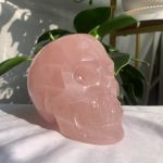 Rose Quartz Skull 1 Crystal Skull Carving