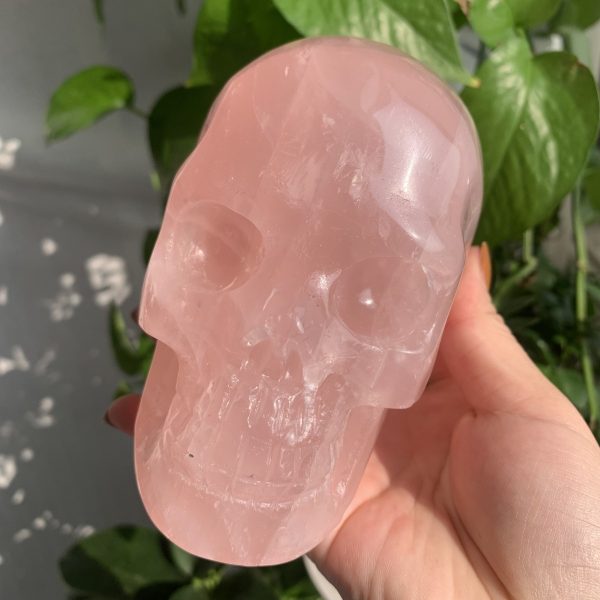 Rose Quartz Skull 1 Crystal Skull Carving