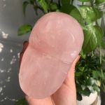 Rose Quartz Skull 1 Crystal Skull Carving