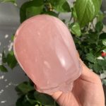 Rose Quartz Skull 1 Crystal Skull Carving
