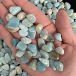 Sky Blue Amazonite Gravel Crystal Chips Small Tumbled Stone Free Shipping