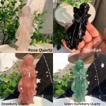 Crystal Blessing Angel Girl Goddess Statue Gift Decoration Crystal Figure Free Shipping