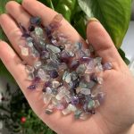 Rainbow Fluorite Chips 5-7mm Colorful Fluorite Crystal Crushed Chips Free Shipping