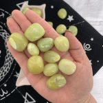 Lemon Jade Tumbled Stone New Jade Polished Stone Crystal Tumbles Free Shipping