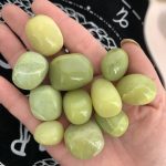 Lemon Jade Tumbled Stone New Jade Polished Stone Crystal Tumbles Free Shipping